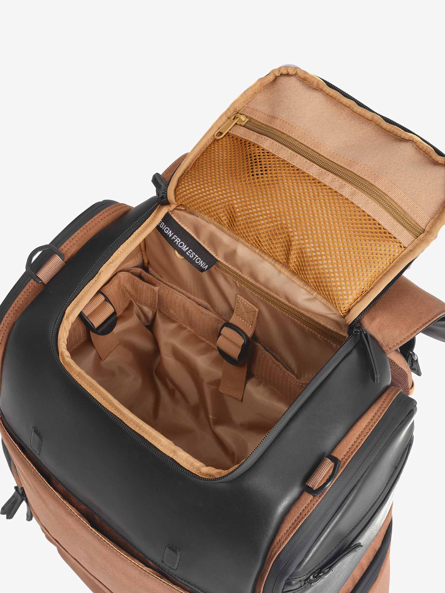 Upper compartment open